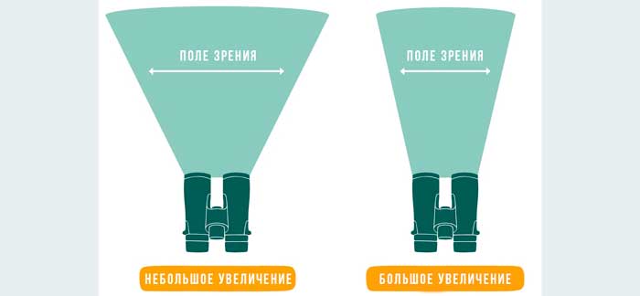 Поле обзора биноклей