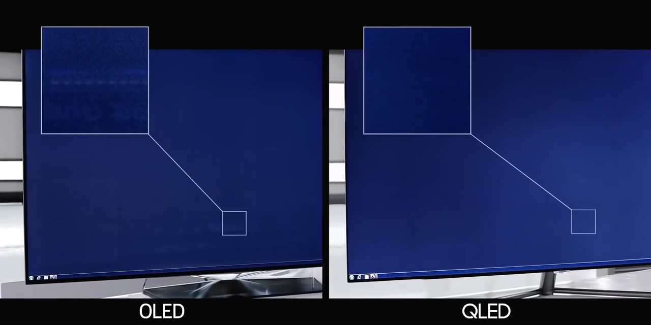 Чим відрізняється OLED від QLED: вигоряння екрану 