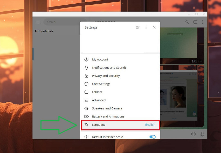 Як змінити мову в телеграмі: на комп'ютері та телефоні