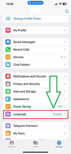 Як змінити мову в телеграмі: на комп'ютері та телефоні