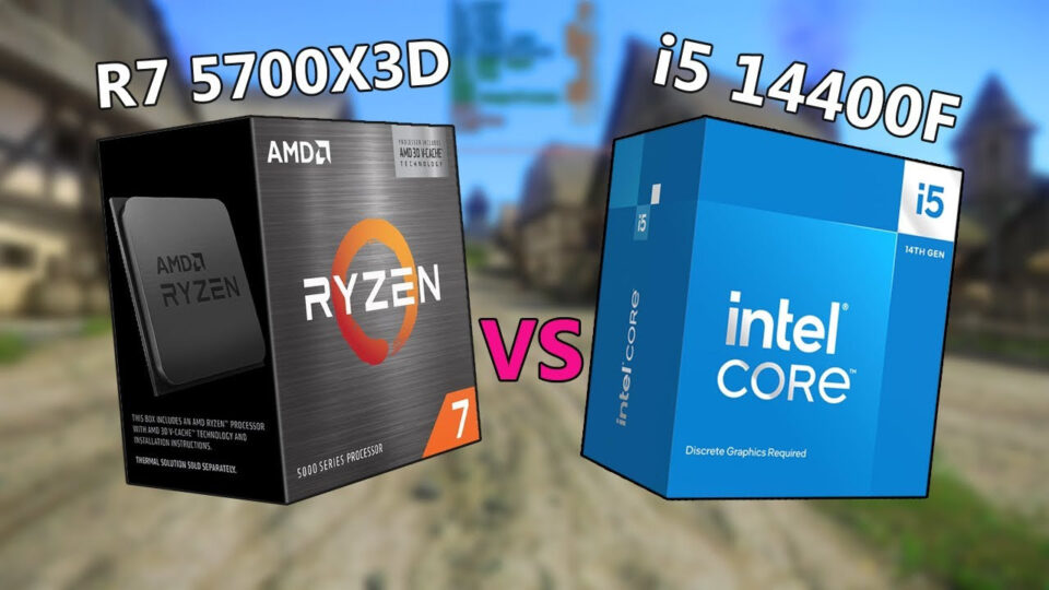 Який процесор кращий? AMD Ryzen 7 5700X3D порівняли з Intel Core i5-14400F в ААА-іграх