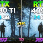 Експерт порівняв топові відеокарти двох поколінь GeForce RTX 4090 та GeForce RTX 3090 Ti в ААА-іграх