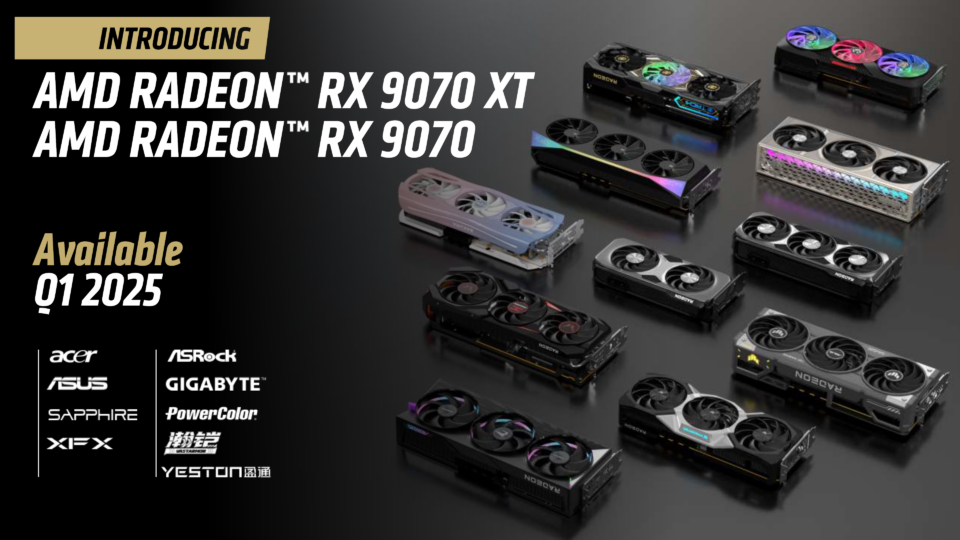 Представлені Radeon RX 9070 та Radeon RX 9060 - ціна, дата випуску, характеристики