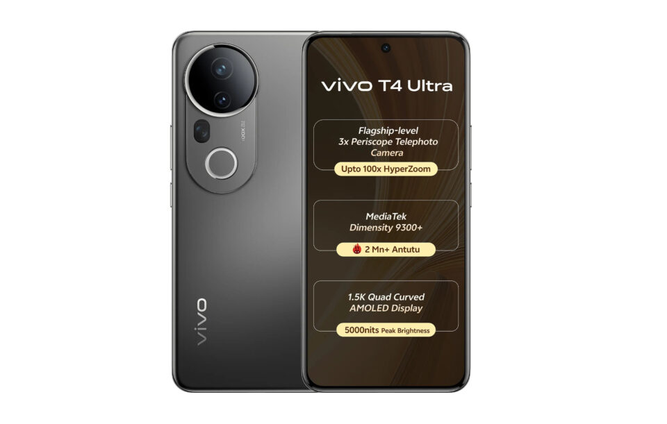 Просто неймовірний: представлений Vivo T4 Ultra 5G з Dimensity 9300+, Periscope і всього за 465 доларів